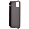 Guess GUHCN61P4SNW iPhone 11 / Xrbrązowy/brown hardcase 4G Stripe